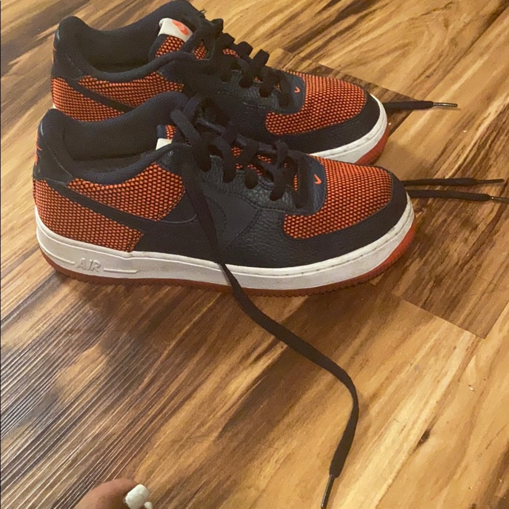Air forces blue and orange Grades school size 6.5